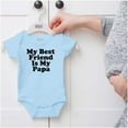 thumbnail image 5 of Cute My Best Friend Is My Papa Romper Boys or Girls Infant Baby Brisco Brands 6M, 5 of 6