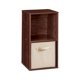 thumbnail image 2 of ClosetMaid Cubeicals Estante organizador de almacenamiento de 2 cubos, estantería apilable o colgante, montaje en pared, fácil montaje, acabado en madera de cerezo oscuro, 2 of 5