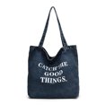 thumbnail image 5 of Bolso de lona vaquera retro americano, bolso de hombro bordado de gran capacidad, bolso versátil para estudiantes que viajan a clase., 5 of 5