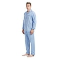 thumbnail image 2 of GLOBAL Men 100% Cotton Pajama Set For Men Lightweight Soft Nightwear Long Sleeves PJS With Pockets, 2 of 5