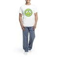 thumbnail image 5 of CafePress - Ukraine Flag Ukrainian Pride Peace Symbol Pajamas - Men's Light Loose Fit Cotton Pajama Set, 5 of 7