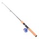 thumbnail image 1 of Pescar Telescópica De 65 Cm, Aparejo De Caña De Pescar De Plástico Ajustable Con Carrete De Rueda Para Pesca En Lago De Mar Helado Al Aire Libre (Azul) Yuarrent OD006957-00, 1 of 6