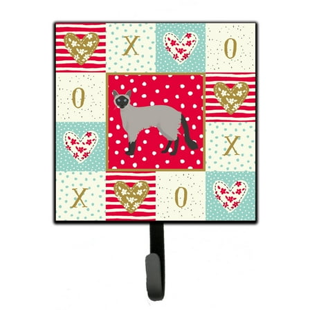 Balinese 1 Cat Love Leash or Key Holder Red