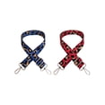 thumbnail image 1 of maskred 2 Pcs Sangle de Sac Réglable Durable Multi-Couleurs Ceinture Bandoulière DIY Bretelles Application Large Bleu Argent Rouge Argent, 1 of 6