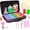 Purple-60 Slots, variant on 60 Slots Painting Storage Containers with Accessories, Portable Art Storage Case with Screw- for Adults,3 Trays, Carrying Handle- for Painters (Blue, 60 Jars)