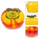 thumbnail image 4 of 2Pcs Glass Craft Persimmon Ornament Desktop Glass Persimmon Model Portable Glass Persimmon Model, 4 of 4