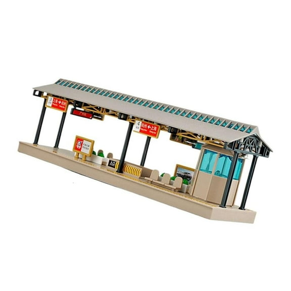 Ciwanning Plastic Landscape Train Station Model Set For Architectural Design Enthusiasts