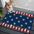 thumbnail image 3 of 2x3 Ft Entryway Area Rug, Country Star Farm Kitchen Rug Runner Washable Floor Mat, Red Blue Patriots Stripe American Flag Non Slip Indoor Door Mat Throw Carpet for Bathroom Living Room Bedroom, 3 of 8