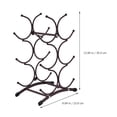 thumbnail image 2 of YSNOOWE Rectangular Wine Display Shelf Iron For Hotel 1Set 14X9X6In, 2 of 8