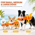 thumbnail image 3 of Dog Life Jacket with Chin Float, Shark Vest for Swimming, Rescue Handle.Pet Buoyancy Aid, Neck Support, Adjustable Straps, Quick-Release Buckles, Pool & Beach Use, Small to Large Dogs, 3 of 5