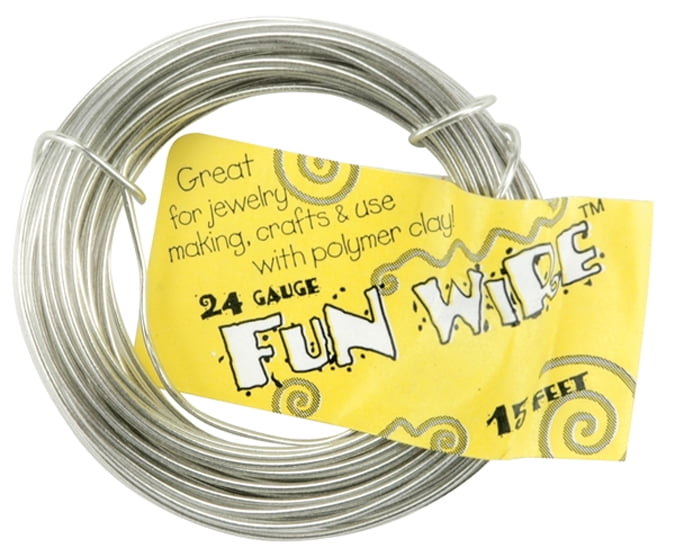 Toner Plastic Coated Fun Wire 22 Gauge 15-ICY Silver