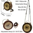 thumbnail image 3 of Baguery PVC Clock Shaped Crossbody Bag - Waterproof Adjustable Shoulder Purse for Women, 3 of 7