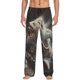 thumbnail image 1 of Fotbe Astronaut Polar Bear Roar Pantalones de Pijama para Hombre, Pantalones de Dormir, Pantalones de Casa con Cintura Ajustable y Bolsillos-Large, 1 of 6