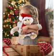 thumbnail image 5 of DolliBu Santa White Squirrel Monkey Stuffed Animal Plush Toy - Soft Plush Dress Up with Red Santa Claus Outfit, Cute Wildlife Christmas Gift - 12.5 Inch, 5 of 6