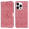 thumbnail image 4 of Funda tipo cartera GANGXUN para iPhone 15 Pro Max , diseño girasol, cuero PU, soporte, cierre magnético, tarjetero, 4 of 5