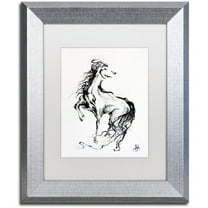 Trademark Fine Art 'Pride' Canvas Art by Marc Allante, White Matte, Silver Frame