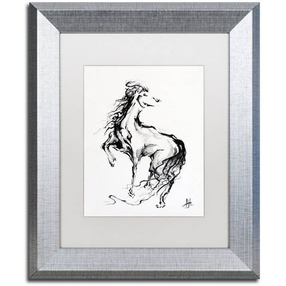 Trademark Fine Art 'Pride' Canvas Art by Marc Allante, White Matte, Silver Frame