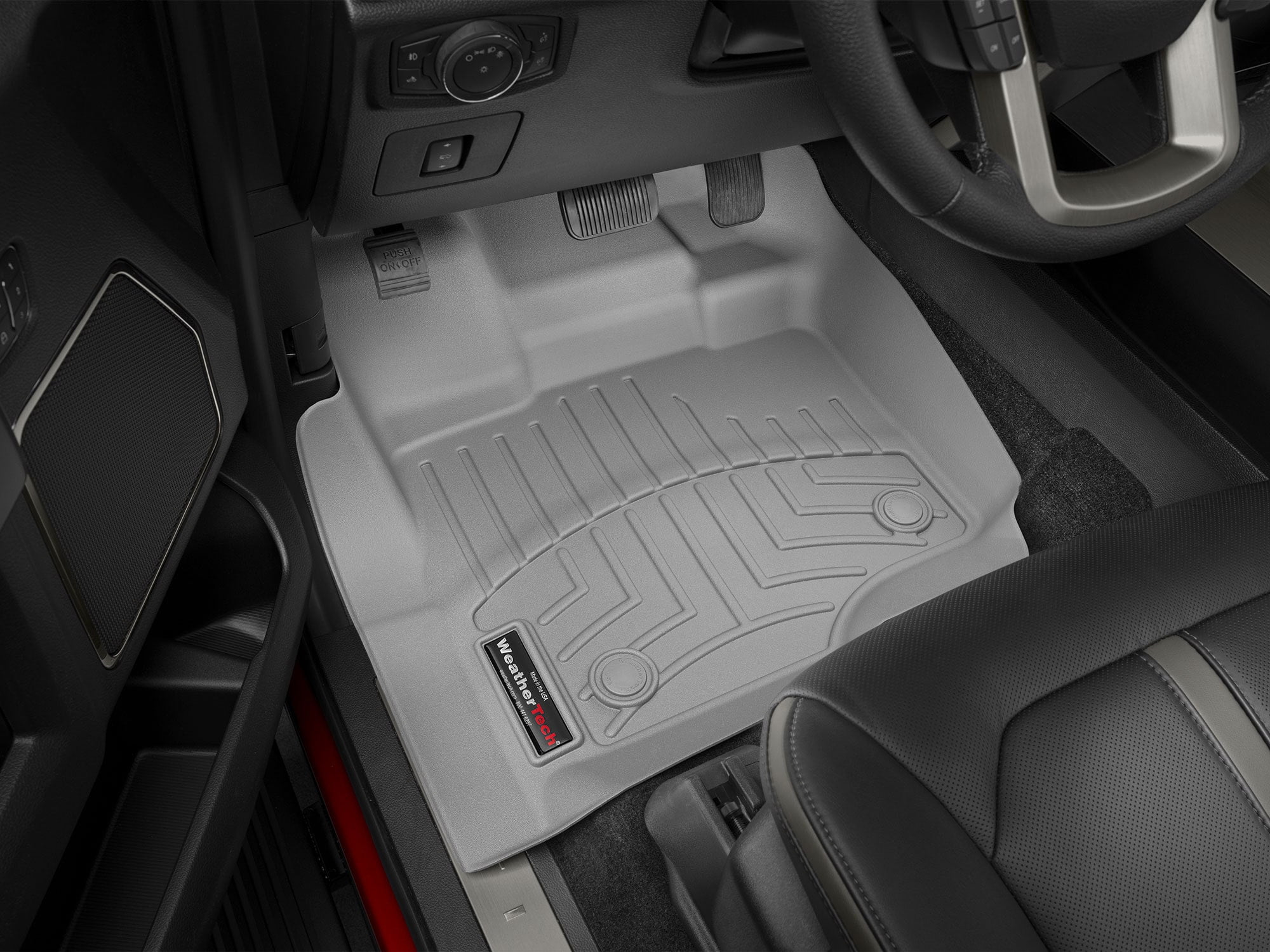 Weathertech Floorliner Anteriore Per Toyota Tundra Double Cab 2004-2006, Colore Marroncino, Tappetini Su Misura