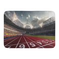 thumbnail image 1 of YUSDECOR Audience Green Track Evening Stadium Arena Soccer Field Defocus Red Run Panorama Rug Doormat Bath Mat 23.6x15.7 inch, 1 of 1