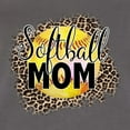 thumbnail image 2 of Softball Mom Animal Print Girl Sports Ladies Racerback Tank Top, Dark Grey, Large, 2 of 5