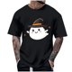 thumbnail image 1 of Blusas y camisas de manga corta y cuello redondo para hombre. Blusas/camisetas de manga corta con cuello redondo y estampado de Halloween para hombre. Blusa para hombre., 1 of 4