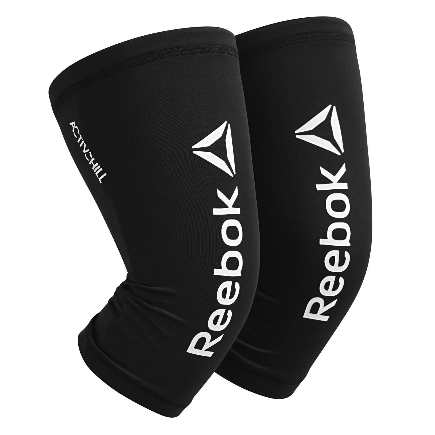 Reebok Delta ACTIVCHILL Compression Knee Sleeve, Black, S/M, Set of 2, ACTIVCHILL Tech keeps you cool and dry