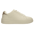 thumbnail image 1 of Tenis Ozono Mujer Latte Cintas Plataforma Casual beige 25, 1 of 10