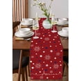 thumbnail image 4 of Ldtrchee Red 4th of July Table Runner 70 Inches, Independence Day Blue White Star Fireworks Bed Runner Dresser Scarves Tabletop for Indoor Outdoor Parties/Ceremony/Banquet, 13" x 70", 4 of 8