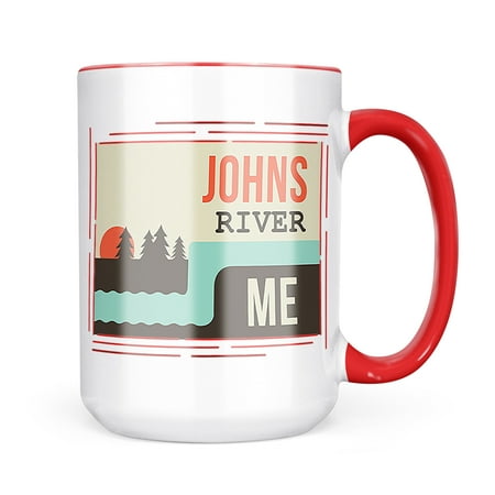 

Neonblond USA Rivers Johns River - Maine Mug gift for Coffee Tea lovers