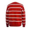 thumbnail image 3 of Sequin Santa Christmas Sweaters for Women 2025 Long Sleeve Crewneck Loose Striped Pullover Sweater Jumper Tops, 3 of 6