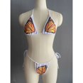 thumbnail image 4 of Bikinis con estampado de corazones en la parte delantera, conjunto de Bikini blanco con Push-Up y aberturas, bañador Sexy con Tanga lateral, traje de baño pequeño 2024, 4 of 5