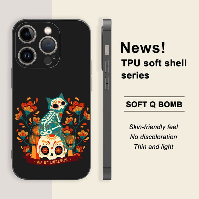Exprese su individualidad con esta divertida y duradera funda de teléfono de TPU a prueba de golpes con dibujos animados para iPhone