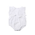 thumbnail image 1 of ITFABS Barboteuse Fleurie Sans Manches à Col Rond pour Bébé Fille Combinaison d'Été Mignonne, 1 of 1