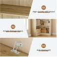 thumbnail image 3 of 71.8" Tall Farmhouse L-Shaped Corner Bookshelf, 5-Tier Heavy Duty MDF Corner Bookcase for Bedroom Living Room Home Office, Oak, 3 of 7