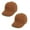 Brown, variant on 2PC Kids Baseball Cap Sun Protection Adjustable Hat, Size 2-5T