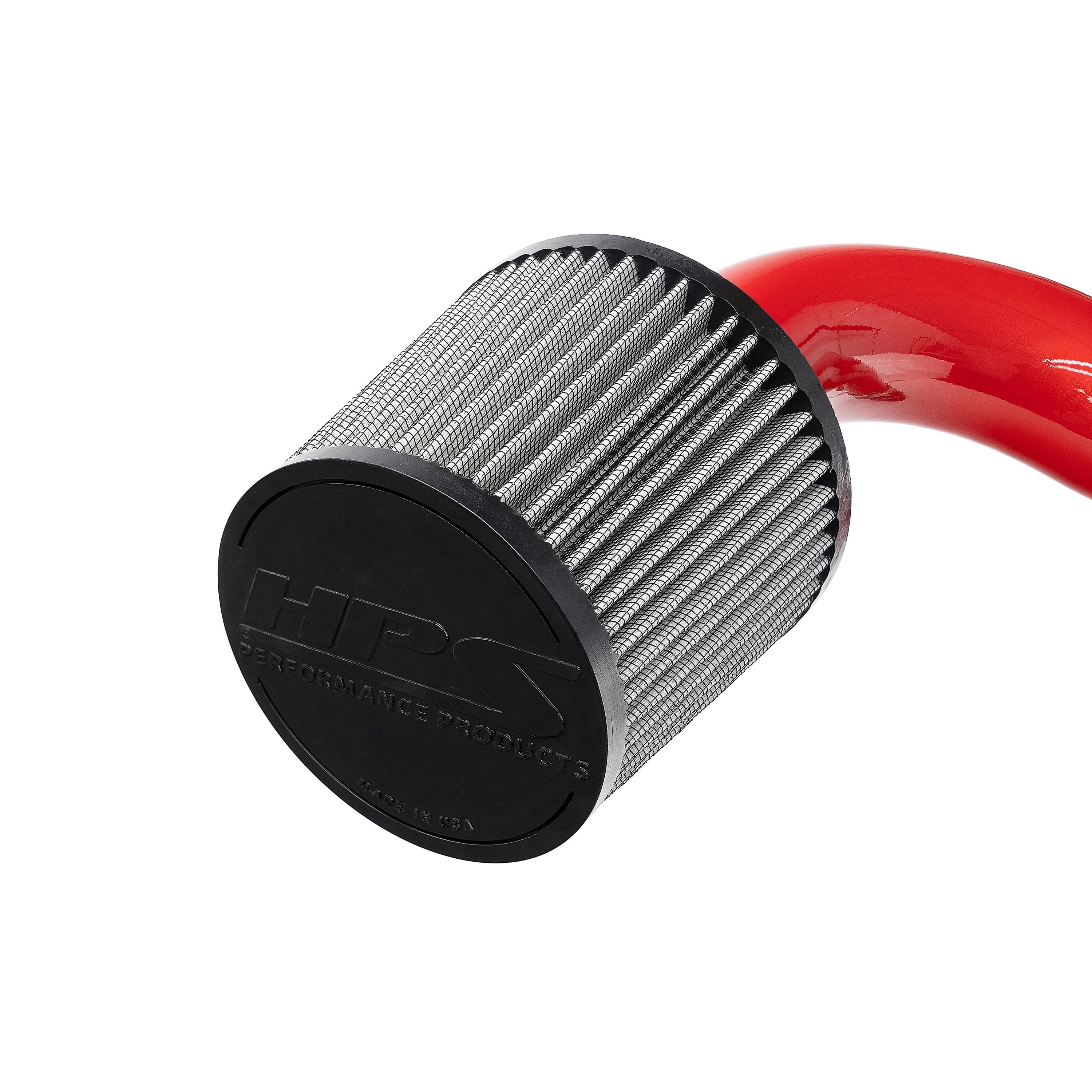 HPS Performance Red Cold Air Intake Kit Cool Long CAI Compatible for 2023-2024 Acura Integra 2022-2024 Honda Civic Si 1.5L Turbo, 837-732R
