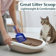 thumbnail image 5 of Pala de basura de plástico para gatos, pala de cubo de basura para gatos, pala de tamiz para mascotas, herramienta de limpieza de basura, 3 uds., 5 of 5