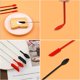 thumbnail image 5 of 4 espátulas y cucharas telescópicas, mini espátula de silicona para cosméticos, raspador fino retráctil, espátula pequeña multifuncional para maquillaje, cocina, alimentos (rojo, verde) TUNC Sencillez, 5 of 5