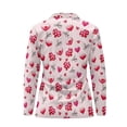 thumbnail image 4 of Uorisanigo Love Heart Womens Golf Shirt Casual Versatile Long Sleeve Golf Polo Shirts with Zipper Athletic Tops for Tennis Hiking & Outdoor Sports Size 2XL, 4 of 7