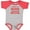 Baseball Heather and Red, variant on Canadian Family Pride Awesome Boys or Girls Baby Bodysuit