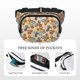 thumbnail image 5 of Fotbe Camp Badge Cangurera Cuadrada con Estampado de Doble Capa, Bolsa de Cintura Ajustable Mini para Hombres y Mujeres, 5 of 9