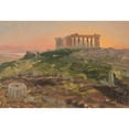 thumbnail image 2 of Frederic Edwin Church 14x11 Gold Ornate Wood Frame and Double Matted Museum Art Print Titled - The Parthenon from the Southeast (1869), 2 of 4