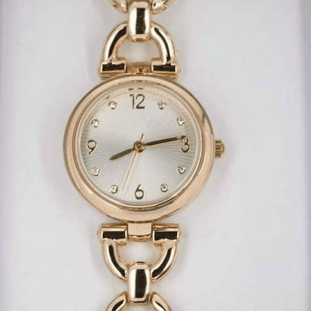 Time and Tru Adult Woman's Analog Watch in Gold (42026WML)