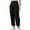 Black, variant on XFLWAM Women's Wide Leg Cargo Pants Elastic Waist Lightweight Casual Pants Y2K Baggy Trousers with Pockets Dark Gray L