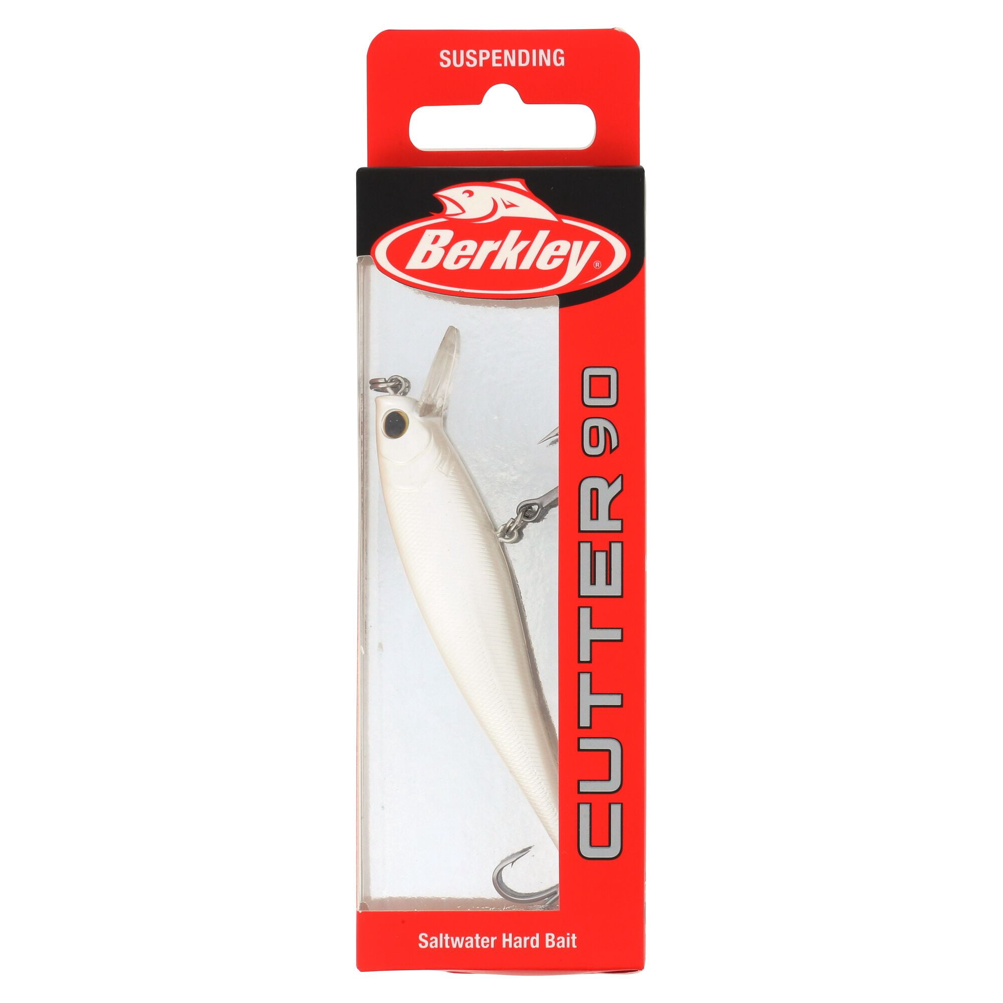 Berkley Cutter Saltwater, 3.5 in, Jerkbaits, Pearl White (1 Count)
