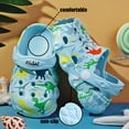 thumbnail image 6 of Kids Cute Clogs Cartoon Garden Shoes Boys Girls Slides Slippers Indoor Outdoor Children Water Shower Beach Pool Sandals, 6 of 8