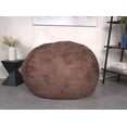 thumbnail image 2 of Donext Bean Bag Chair, Ultra Soft Memory Foam Beanbag Chair with Microsuede Cover, Stuffed Foam Filled Furniture and Accessories for Dorm Room, 5FT, Brown, 2 of 10