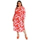 thumbnail image 1 of Vestido sublimado Roman Fashion 4307 naranja mosaico Talla extra 38, 1 of 6