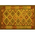 thumbnail image 1 of Ahgly Company Machine Washable Indoor Rectangle Oriental Yellow Traditional Area Rugs, 3' x 5', 1 of 4