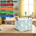 thumbnail image 2 of BOOHIT Large Easter Basket for Kids Canvas Teen Empty Gift Storage Bin Decor(Green 1), 2 of 7